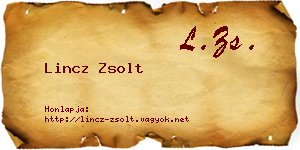 Lincz Zsolt névjegykártya